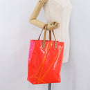 LOUIS VUITTON Monogram Vernis Fluo Reade MM Hand Bag Pink M91900 Auth BA12066A-23