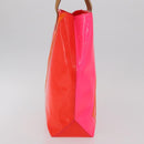 LOUIS VUITTON Monogram Vernis Fluo Reade MM Hand Bag Pink M91900 Auth BA12066A-3