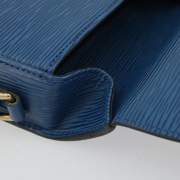 LOUIS VUITTON Epi Saint Cloud PM Shoulder Bag Blue M52195 LV Auth BA12068A