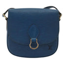 LOUIS VUITTON Epi Saint Cloud PM Shoulder Bag Blue M52195 LV Auth BA12068A-13