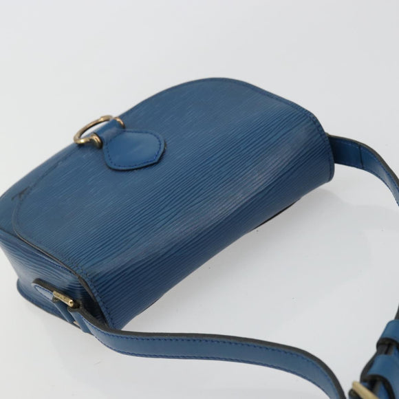 LOUIS VUITTON Epi Saint Cloud PM Shoulder Bag Blue M52195 LV Auth BA12068A