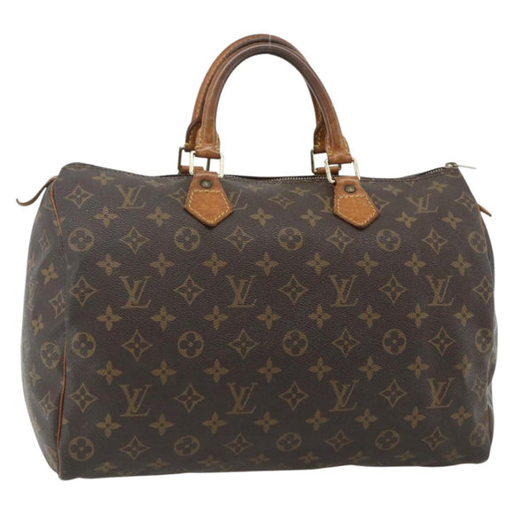 LOUIS VUITTON Monogram Speedy 35 Hand Bag M41524 LV Auth BA12069