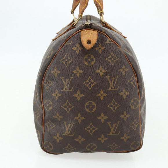 LOUIS VUITTON Monogram Speedy 35 Hand Bag M41524 LV Auth BA12069