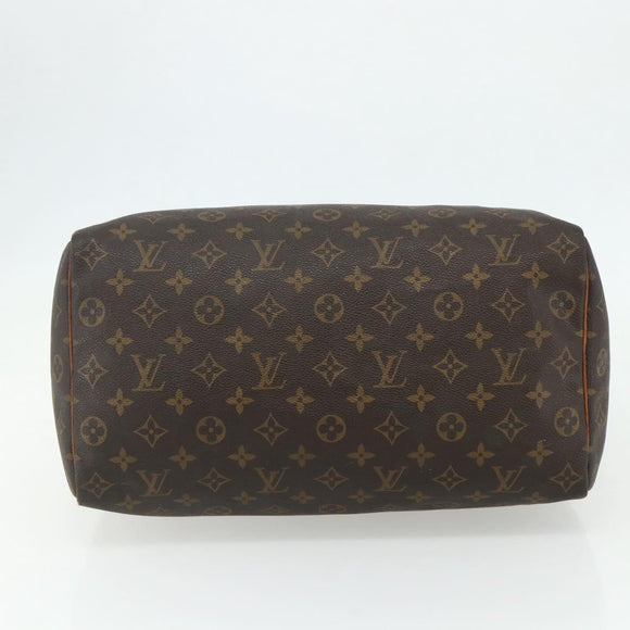 LOUIS VUITTON Monogram Speedy 35 Hand Bag M41524 LV Auth BA12069
