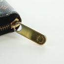 LOUIS VUITTON Monogram Multicolor Zippy Wallet Zwart M60243 LV Auth BA12070V-8