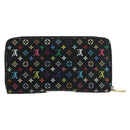 LOUIS VUITTON Monogram Multicolor Zippy Wallet Zwart M60243 LV Auth BA12070V-2