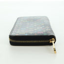 LOUIS VUITTON Monogram Multicolor Zippy Wallet Zwart M60243 LV Auth BA12070V-3