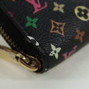 LOUIS VUITTON Monogram Multicolor Zippy Wallet Zwart M60243 LV Auth BA12070V-7