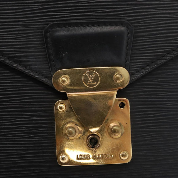 LOUIS VUITTON Epi Serviette Conseiller Business Bag Black M54422 LV Auth BA12072