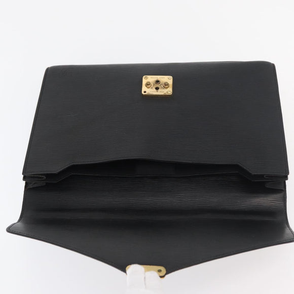 LOUIS VUITTON Epi Serviette Conseiller Business Bag Black M54422 LV Auth BA12072
