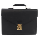 LOUIS VUITTON Epi Serviette Conseiller Business Bag Black M54422 LV Auth BA12072-13