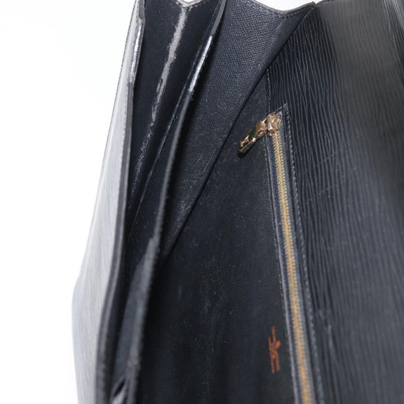 LOUIS VUITTON Epi Serviette Conseiller Business Bag Black M54422 LV Auth BA12072