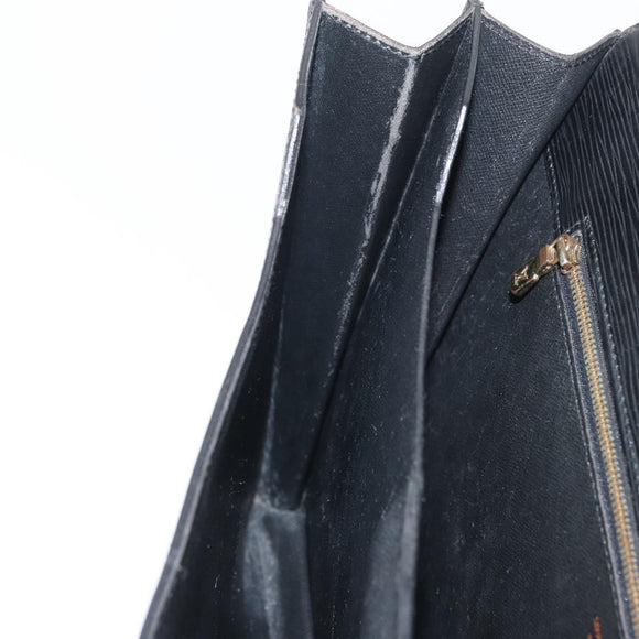 LOUIS VUITTON Epi Serviette Conseiller Business Bag Black M54422 LV Auth BA12072
