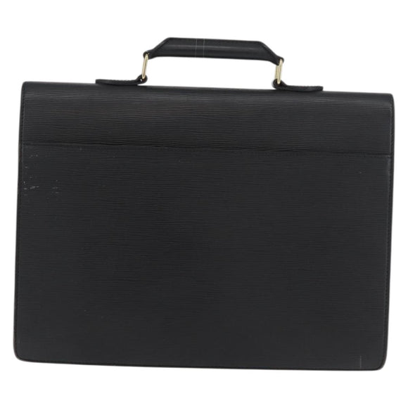 LOUIS VUITTON Epi Serviette Conseiller Business Bag Black M54422 LV Auth BA12072