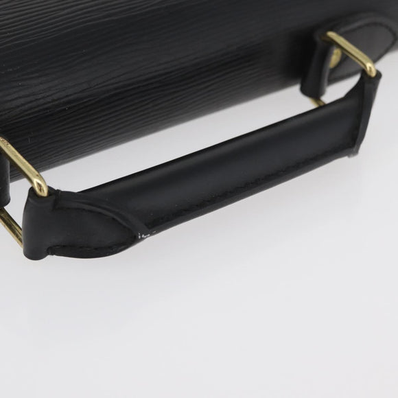 LOUIS VUITTON Epi Serviette Conseiller Business Bag Black M54422 LV Auth BA12072