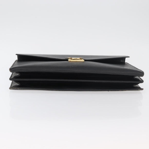 LOUIS VUITTON Epi Serviette Conseiller Business Bag Black M54422 LV Auth BA12072