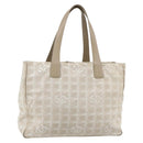 CHANEL New Travel Line Tote Bag Nylon Pink Gold CC Auth BA12073A-1