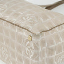 CHANEL New Travel Line Tote Bag Nylon Pink Gold CC Auth BA12073A-14
