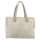 CHANEL New Travel Line Tote Bag Nylon Pink Gold CC Auth BA12073A-2