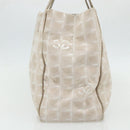 CHANEL New Travel Line Tote Bag Nylon Pink Gold CC Auth BA12073A-3