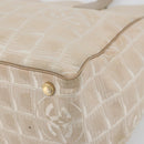 CHANEL New Travel Line Tote Bag Nylon Pink Gold CC Auth BA12074A-10