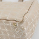 CHANEL New Travel Line Tote Bag Nylon Pink Gold CC Auth BA12074A-12
