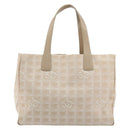 CHANEL New Travel Line Tote Bag Nylon Pink Gold CC Auth BA12074A-2