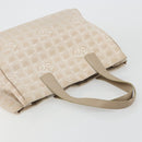 CHANEL New Travel Line Tote Bag Nylon Pink Gold CC Auth BA12074A-6