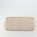 CHANEL New Travel Line Tote Bag Nylon Pink Gold CC Auth BA12074A-9