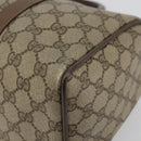 GUCCI GG Supreme Web Sherry Line Bag PVC Beige Gold 39 02 007 Auth BA12075-9