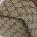 GUCCI GG Supreme Web Sherry Line Bag PVC Beige Gold 39 02 007 Auth BA12075-14