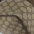 GUCCI GG Supreme Web Sherry Line Bag PVC Beige Gold 39 02 007 Auth BA12075-16