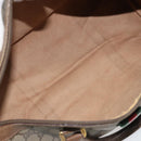 GUCCI GG Supreme Web Sherry Line Bag PVC Beige Gold 39 02 007 Auth BA12075-11