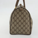 GUCCI GG Supreme Web Sherry Line Bag PVC Beige Gold 39 02 007 Auth BA12075-3