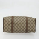 GUCCI GG Supreme Web Sherry Line Bag PVC Beige Gold 39 02 007 Auth BA12075-5