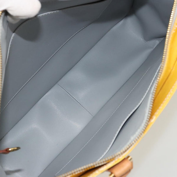 LOUIS VUITTON Monogram Vernis Columbus Tote Bag Gris M91028 LV Auth BA12089