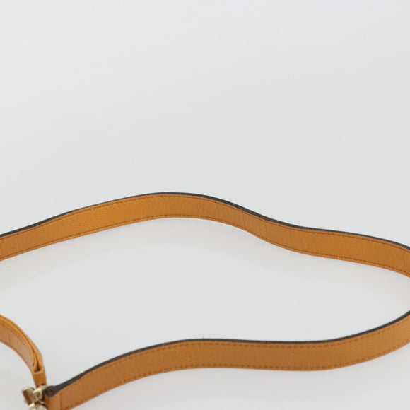 Gianni Versace Shoulder Bag Leather 2way Brown Gold Auth BA12090A