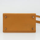 Gianni Versace Shoulder Bag Leather 2way Brown Gold Auth BA12090A-5