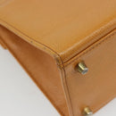 Gianni Versace Shoulder Bag Leather 2way Brown Gold Auth BA12090A-17