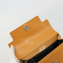 Gianni Versace Shoulder Bag Leather 2way Brown Gold Auth BA12090A-11