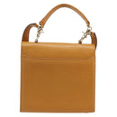 Gianni Versace Shoulder Bag Leather 2way Brown Gold Auth BA12090A-2