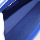 BVLGARI Isabella Rossellini Shoulder Bag Leather Blue Gold Auth BA12091A-11