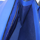 BVLGARI Isabella Rossellini Shoulder Bag Leather Blue Gold Auth BA12091A-19