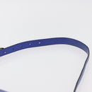 BVLGARI Isabella Rossellini Shoulder Bag Leather Blue Gold Auth BA12091A-8