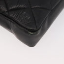 CHANEL Matelassé Chain Gürteltasche Lammleder Schwarz Gold CC Auth BA12100-9