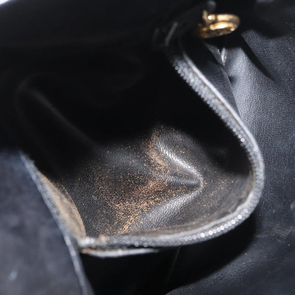 CHANEL Matelassé Chain Gürteltasche Lammleder Schwarz Gold CC Auth BA12100