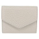 Maison Margiela Compact Wallet Leather White Silver Auth BA12101A-13
