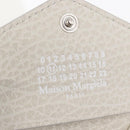 Maison Margiela Compact Wallet Leather White Silver Auth BA12101A-23