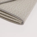 Maison Margiela Compact Wallet Leather White Silver Auth BA12101A-7