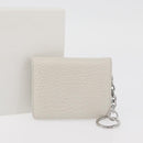 Maison Margiela Card Key Case Leather White Auth BA12102A-11